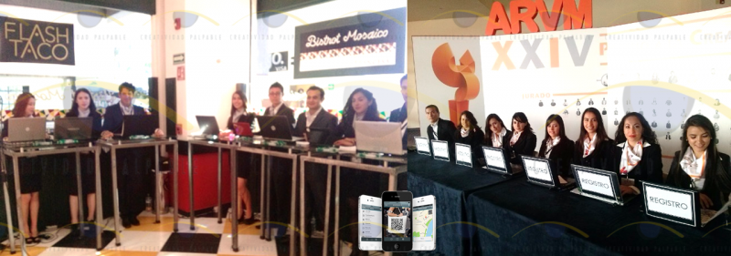 REGISTRO EN SITIO PARA EVENTOS, expos, congresos y convenciones, fiestas corporativas
